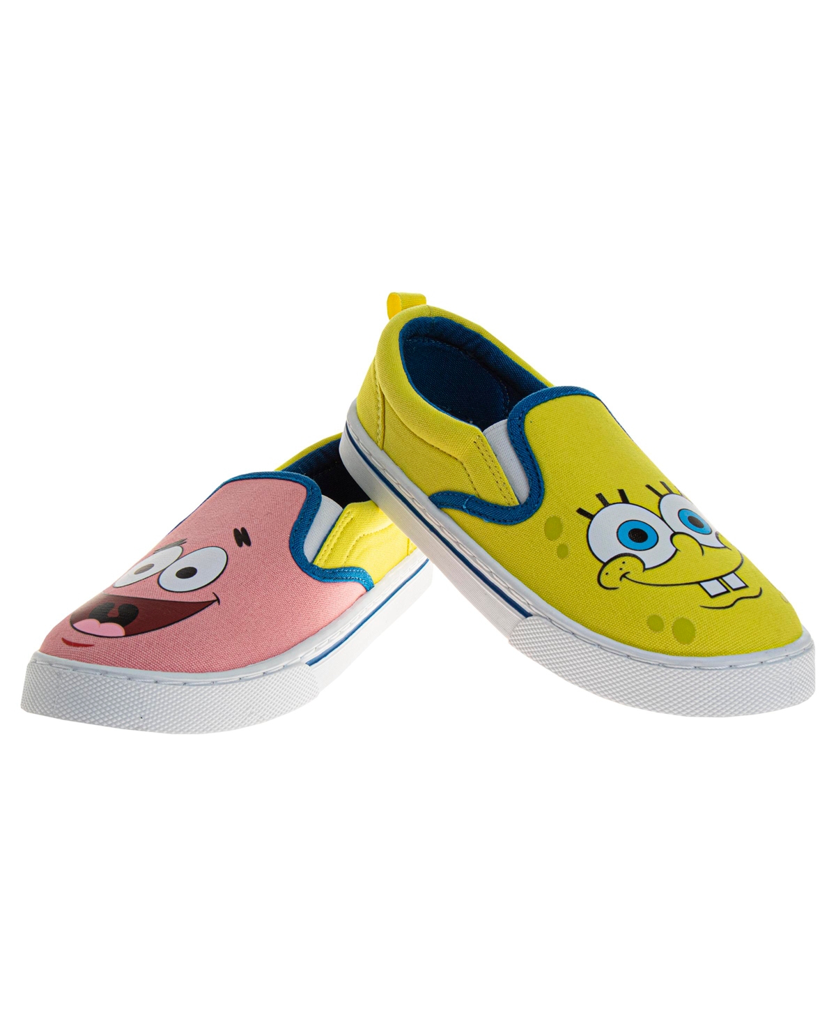 Nickelodeon Little And Big Kids Slip On Low Top Canvas Sneakers In Yellow