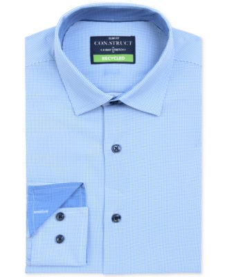 ConStruct - Men's Slim-Fit Micro-Geo Dress Shirt