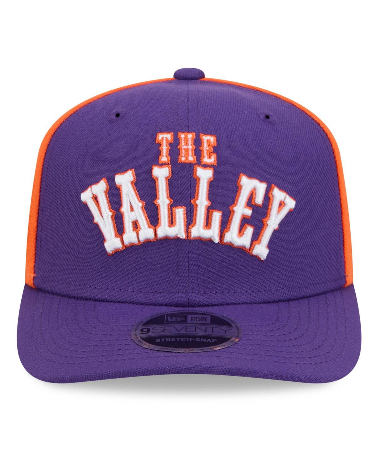 New Era Men's Purple Phoenix Suns 2024/25 City Edition 9seventy Stretch-snap Hat In Purple