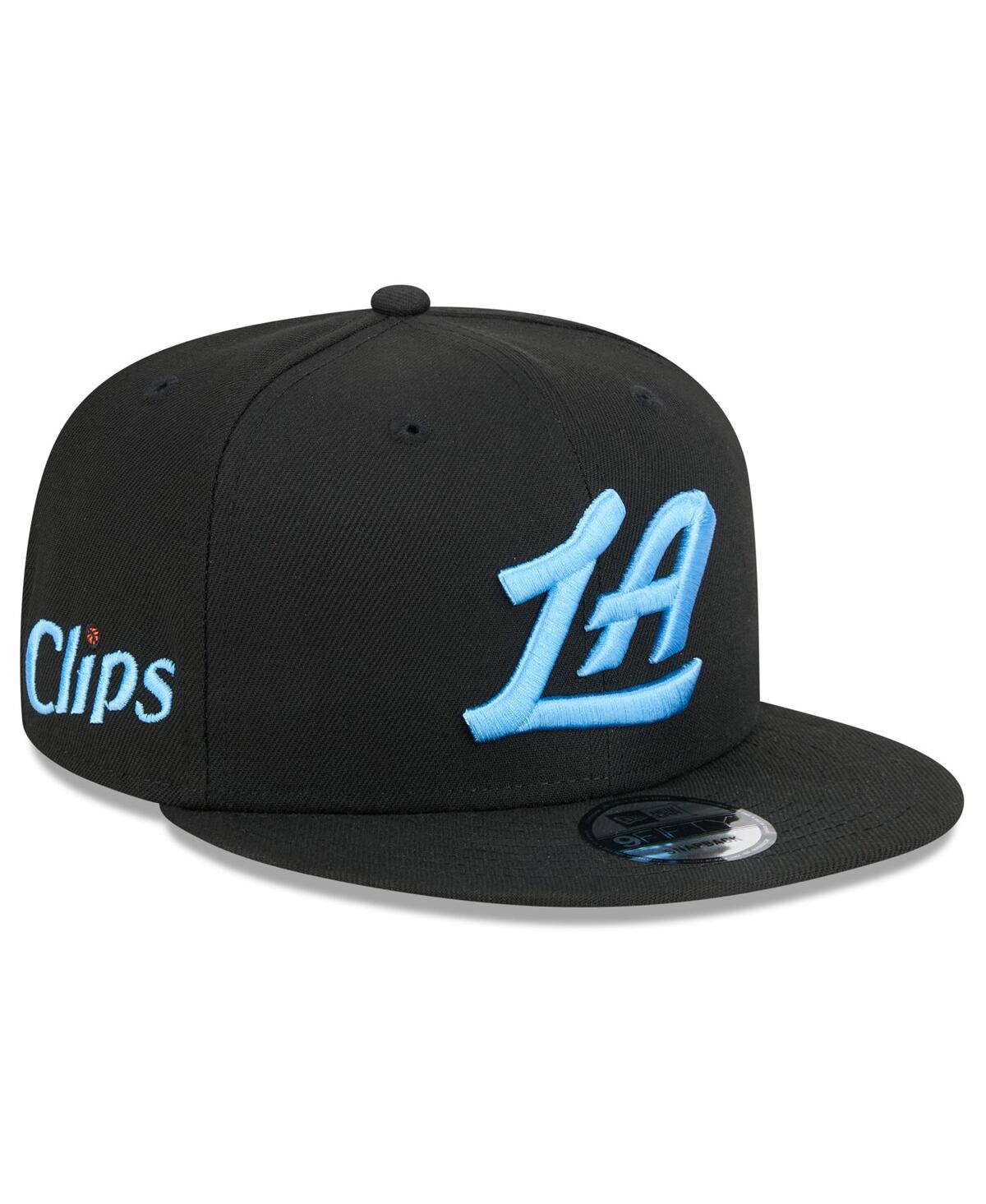 NEW ERA MEN'S BLACK LA CLIPPERS 2024/25 CITY EDITION ALTERNATE 9FIFTY SNAPBACK HAT 