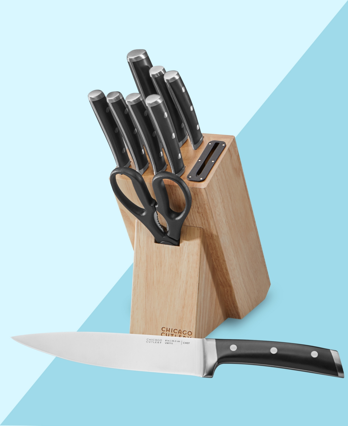 Chicago Cutlery Damen 10-Piece Knife Block Set