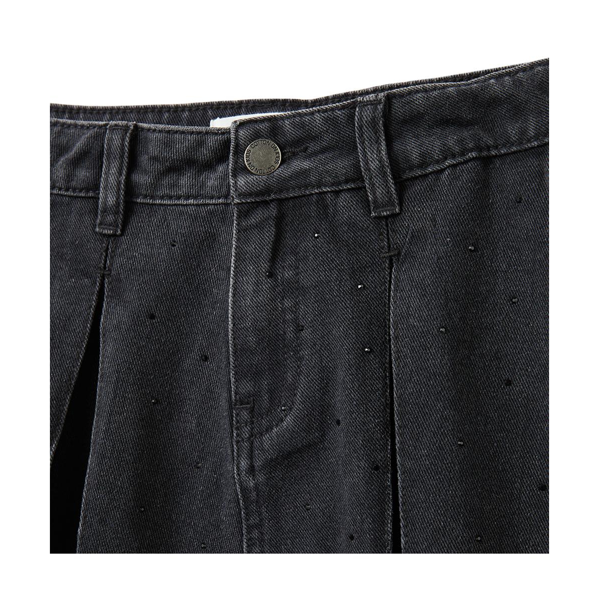 Cotton On Girls Brooklyn Box Pleat Skirt -sparkle