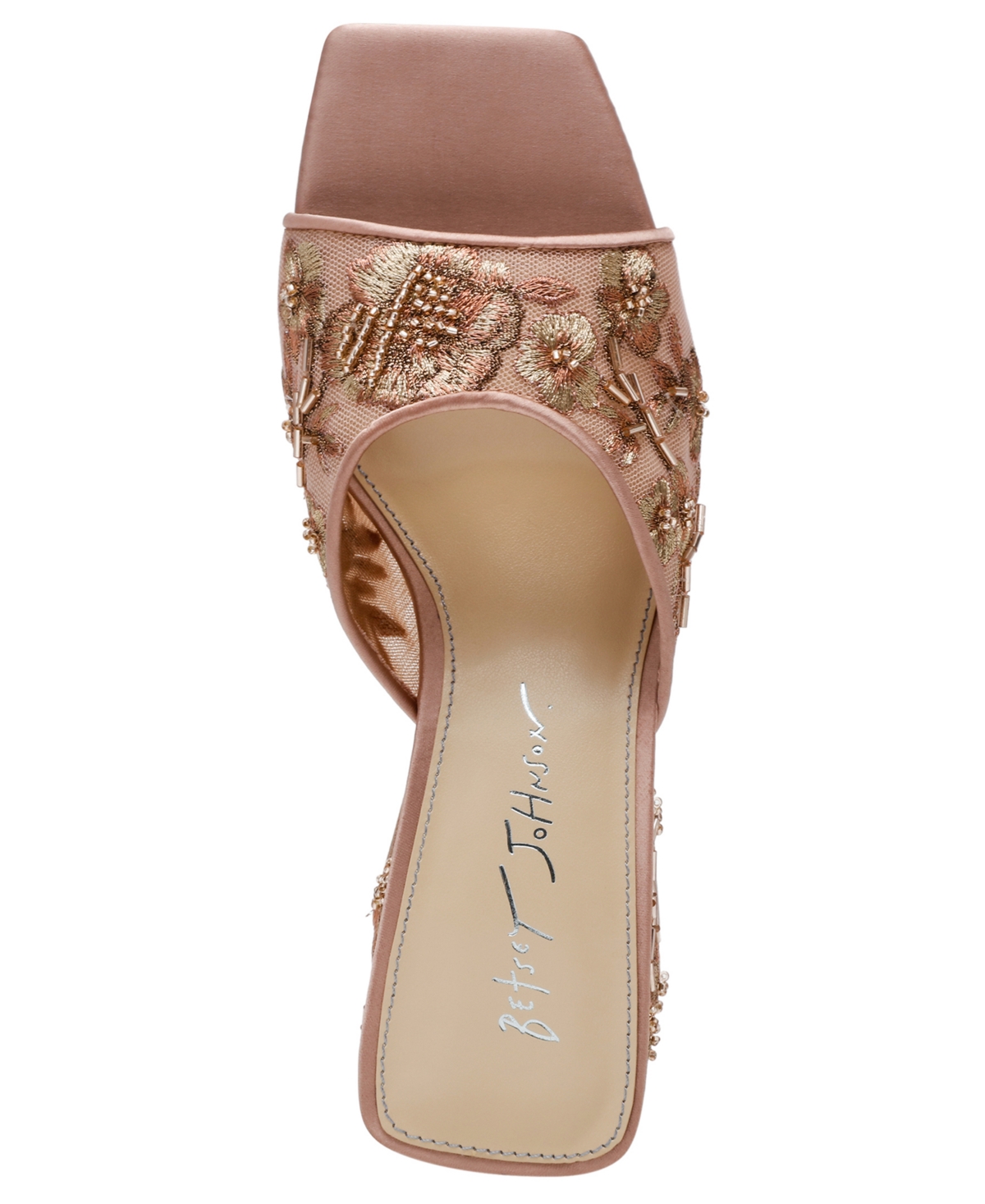BETSEY JOHNSON WOMEN'S ROO EMBROIDERED EVENING SANDALS 