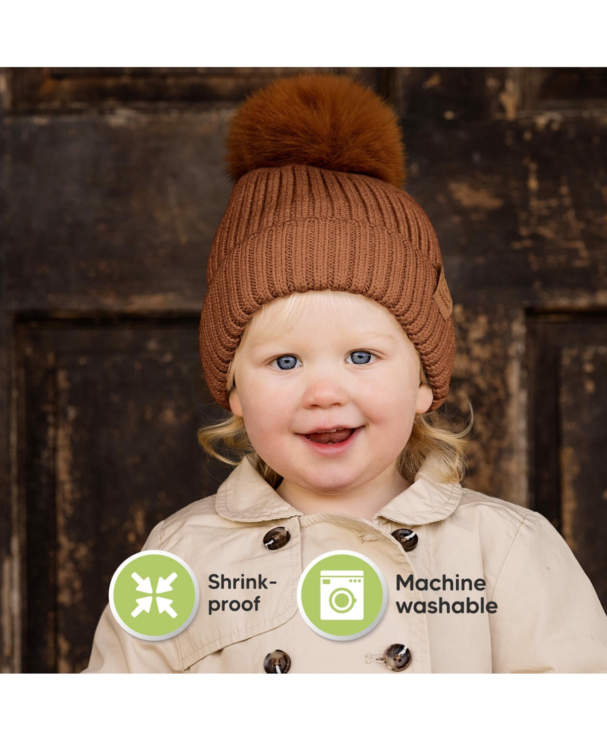 KeaBabies 2pk Baby Hats, Baby Beanies, Newborn Hats for Baby Girls, Boys, Baby Winter Hat, 0-36 Months Infant Hat