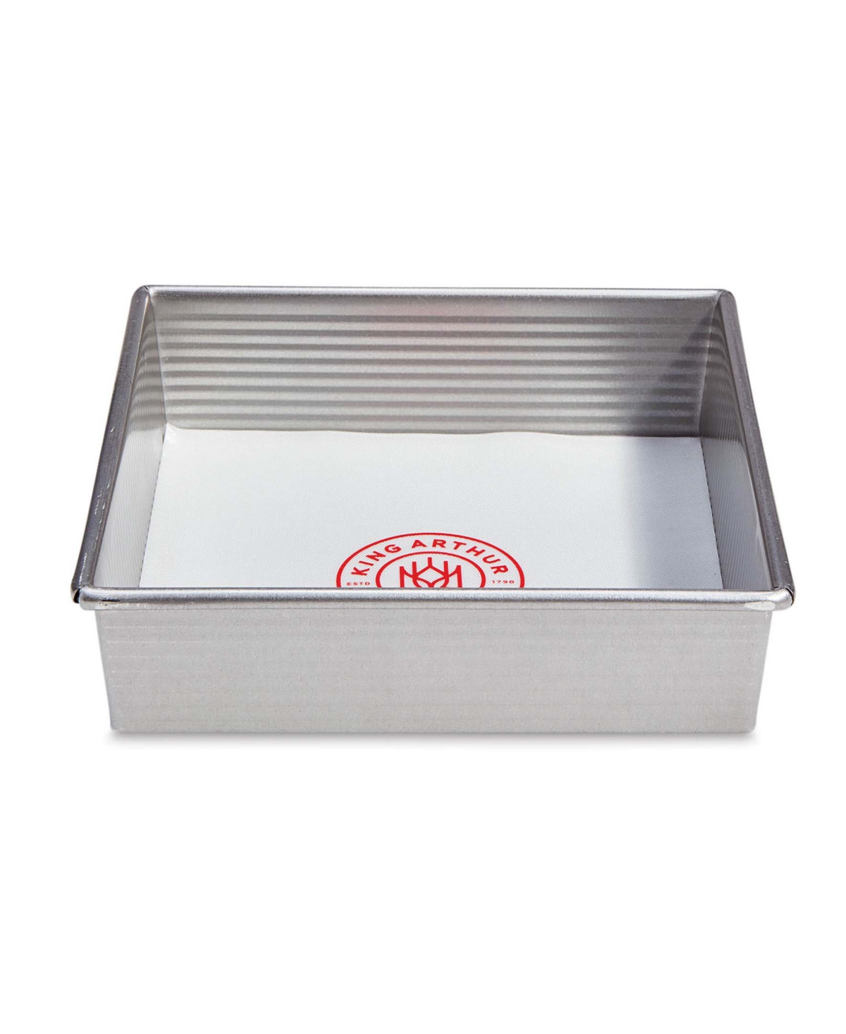 King Arthur Baking Company Nonstick 4-piece Round And Square Pan Liners In White,red