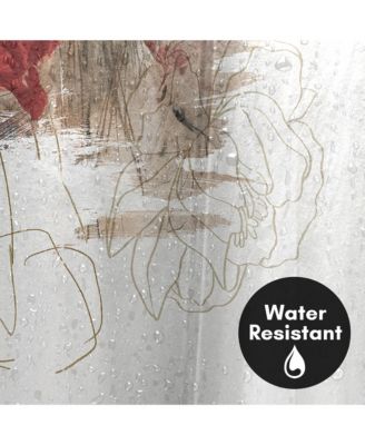 71x74 Crimson Lust Shower Curtain - 100% Polyester Shower Curtain