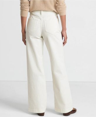 Women's High Rise Wide Leg Corduroy Pants