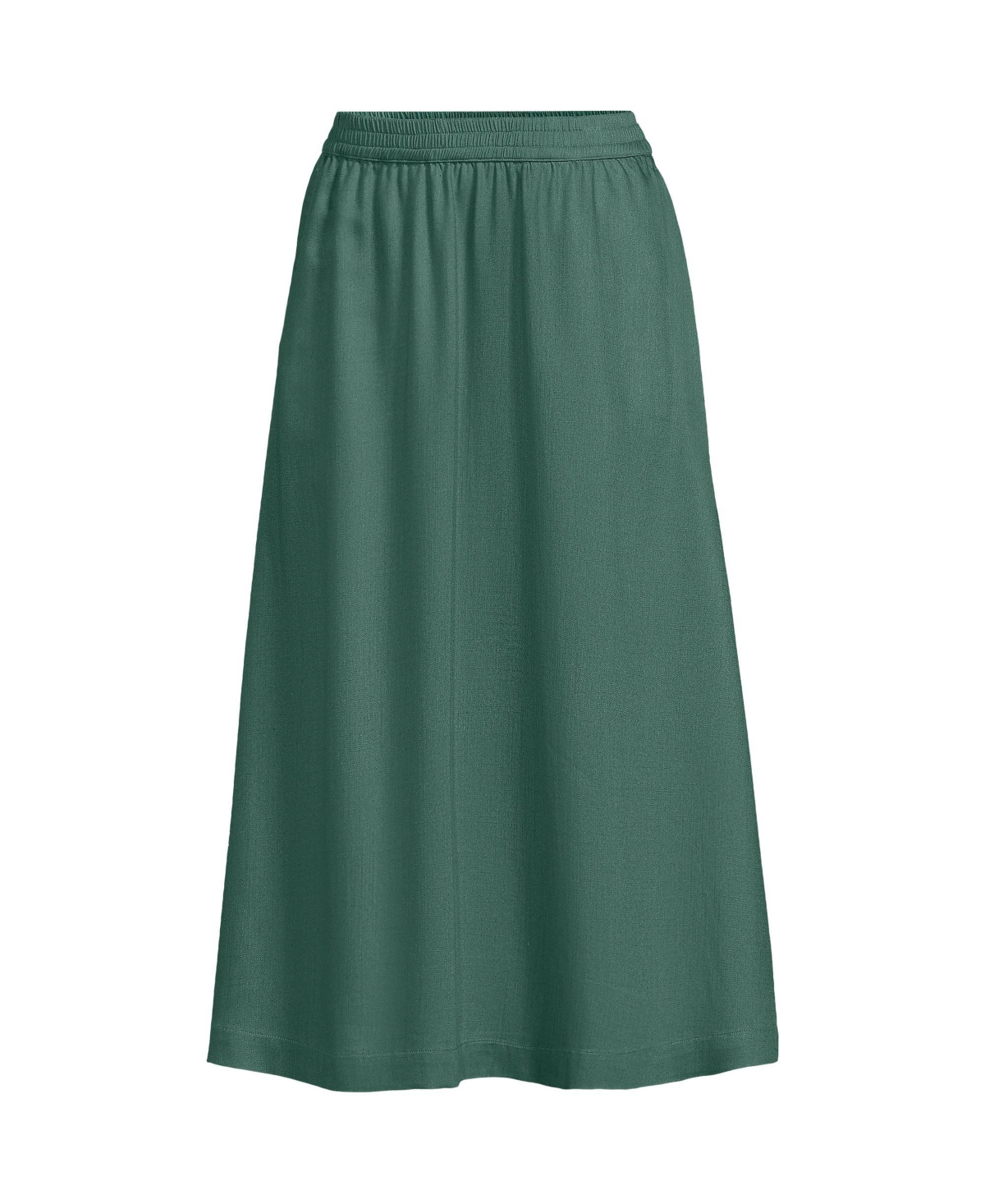Lands' End Women's Tencel Fiber Flowy Midi Skirt