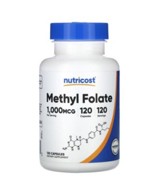 Nutricost Methyl Folate 1 000 mcg - 120 Capsules - Macy's