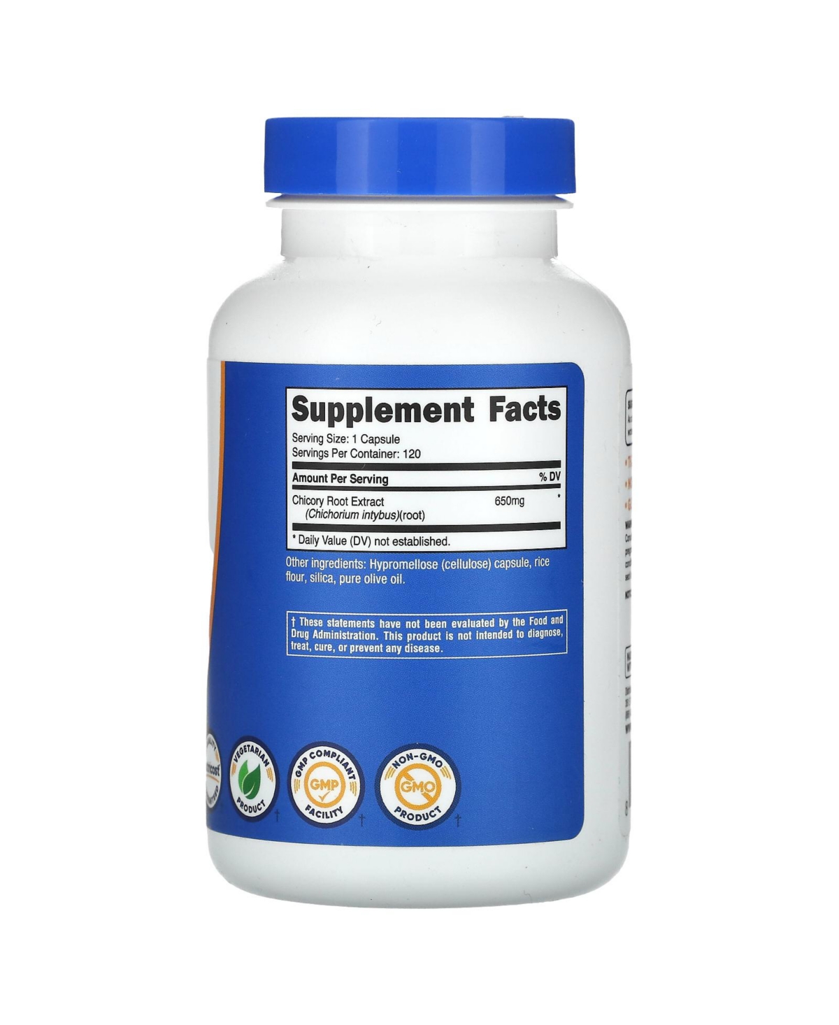 Nutricost Chicory Root 650 mg - Capsules