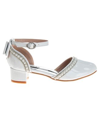 Little Girls Low Heeled Dress Shoes. (Little Kids/Big Kids)