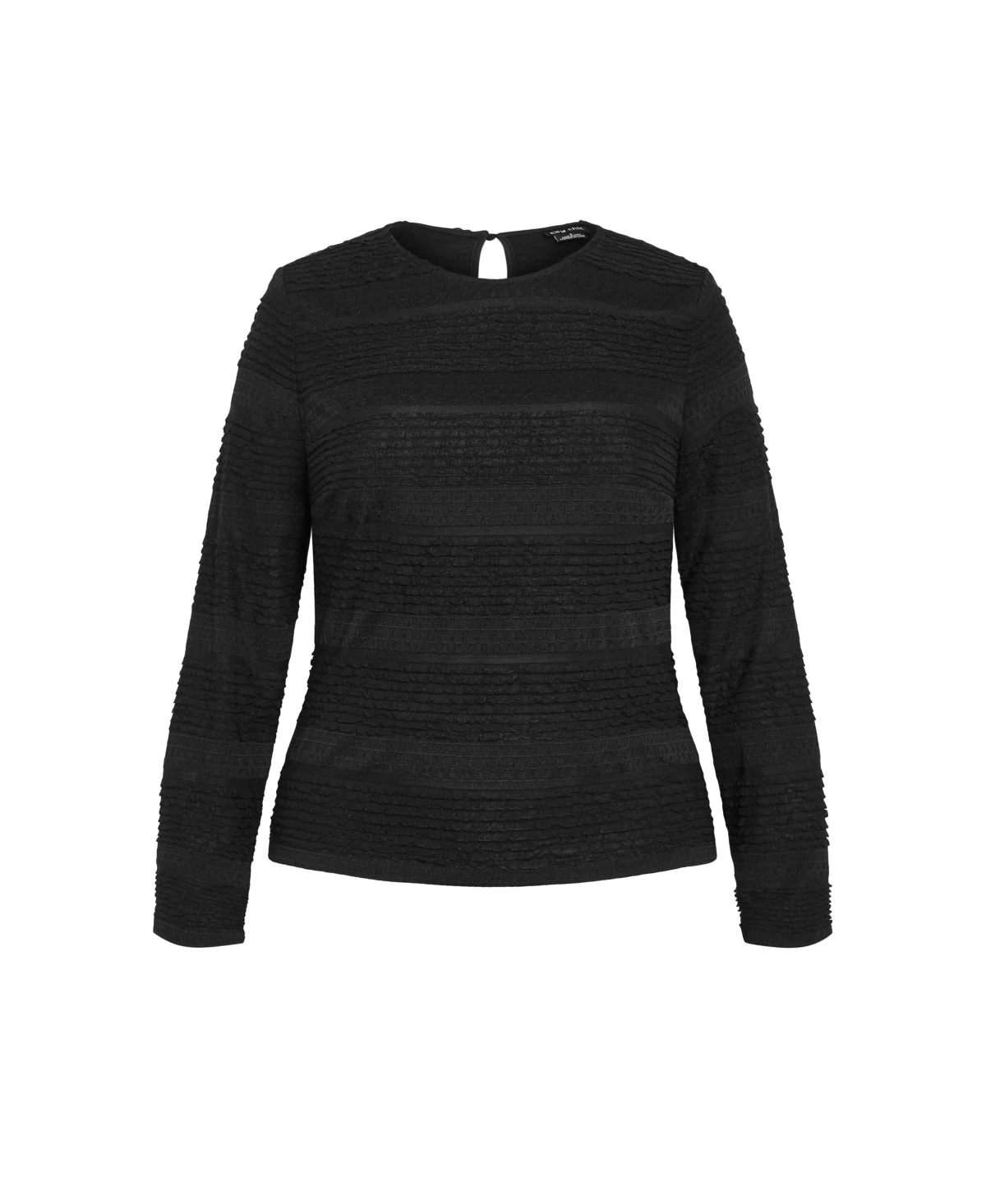 City Chic Plus Size Amira Frill Top
