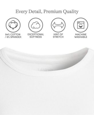 Women's Petite Micro Rib T-Shirt