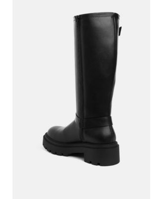 Taimen Harnes Detail Long Boots