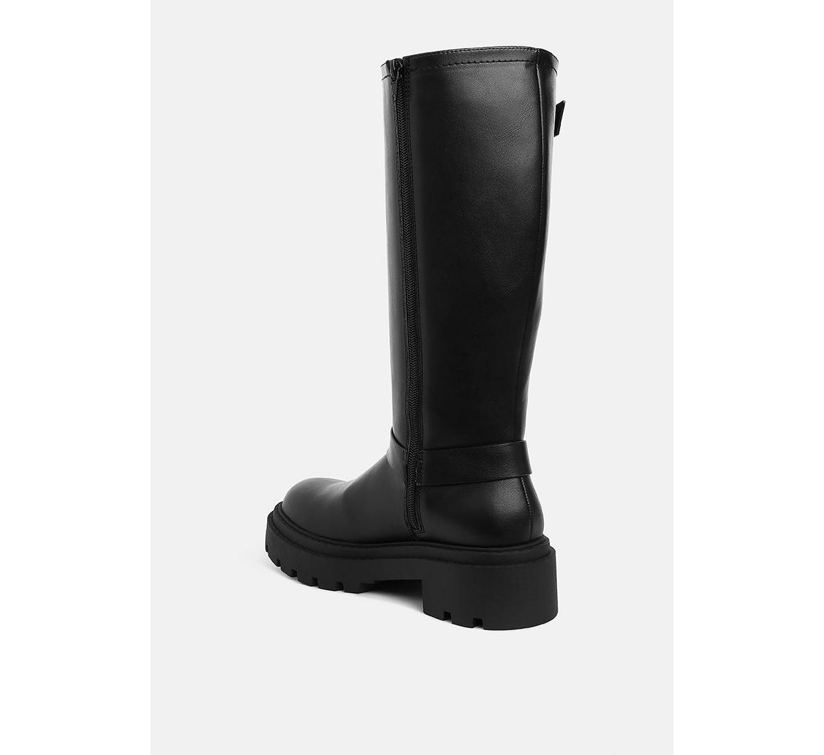 London Rag Taimen Harnes Detail Long Boots