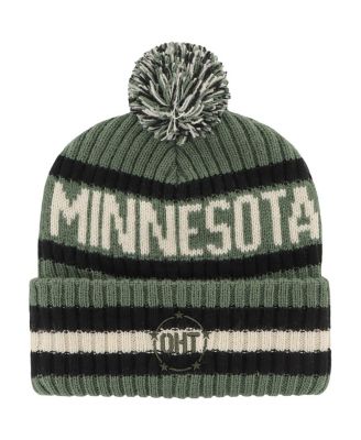 Men's Green Minnesota Golden Gophers OHT Military Appreciation Bering Cuffed Knit Hat with Pom