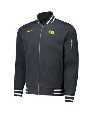 Men's Anthracite Pitt Panthers Full-Zip Bomber Jacket