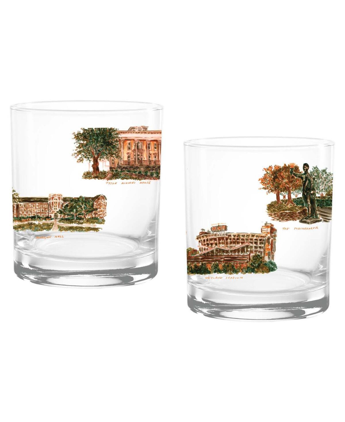 Indigo Falls Tennessee Volunteers 2-pack 14oz. Laura Wilcox University Rocks Set In No Color