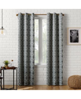 Sun Zero - Barnett Trellis Blackout Grommet Curtain Panel Collection
