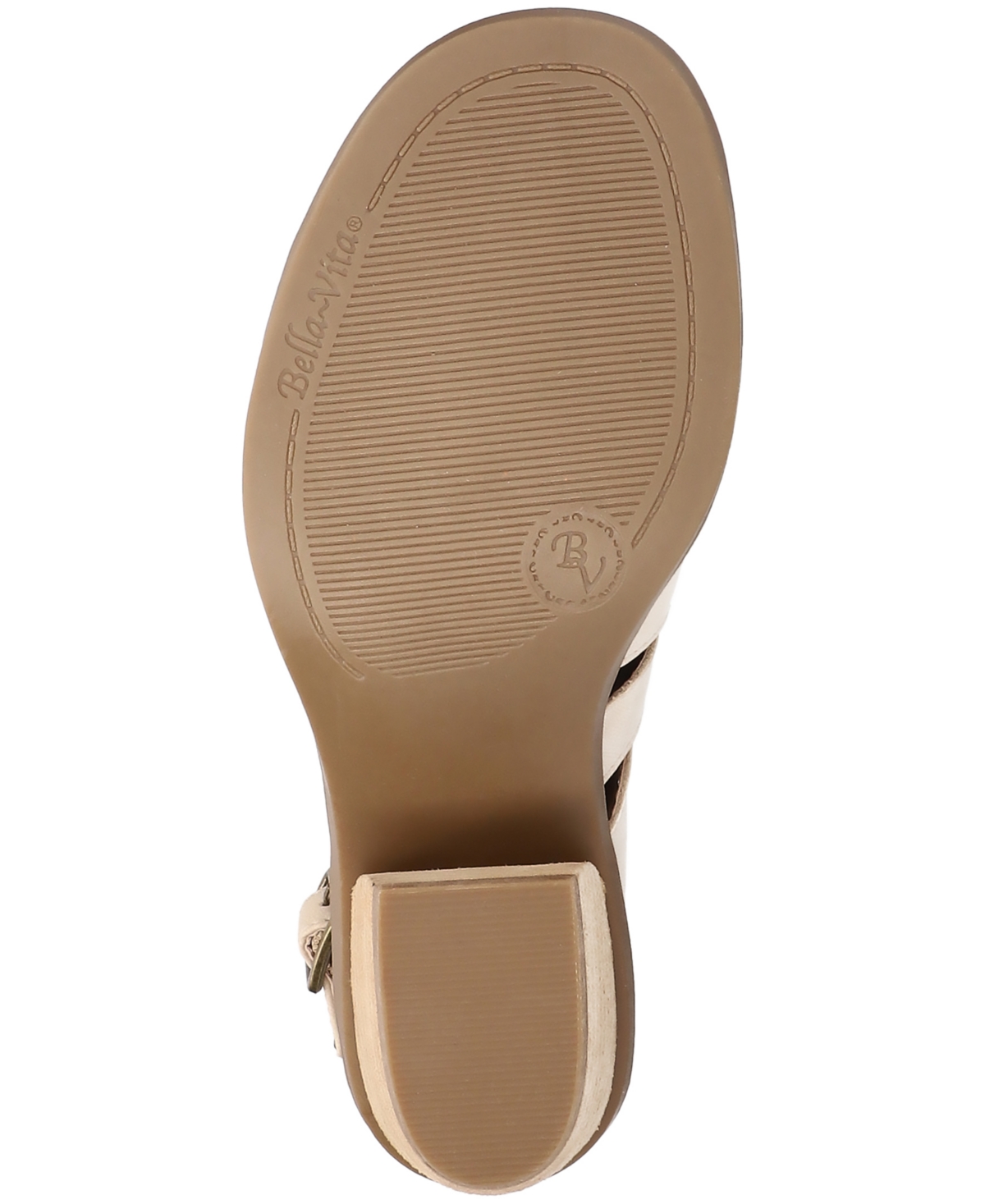 Bella Vita Women's Rhodes Block Heeled Sandals In Bone