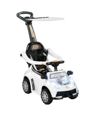 3 in 1 Push Car, Sliding Car with Removable Handle, Music, Horn,