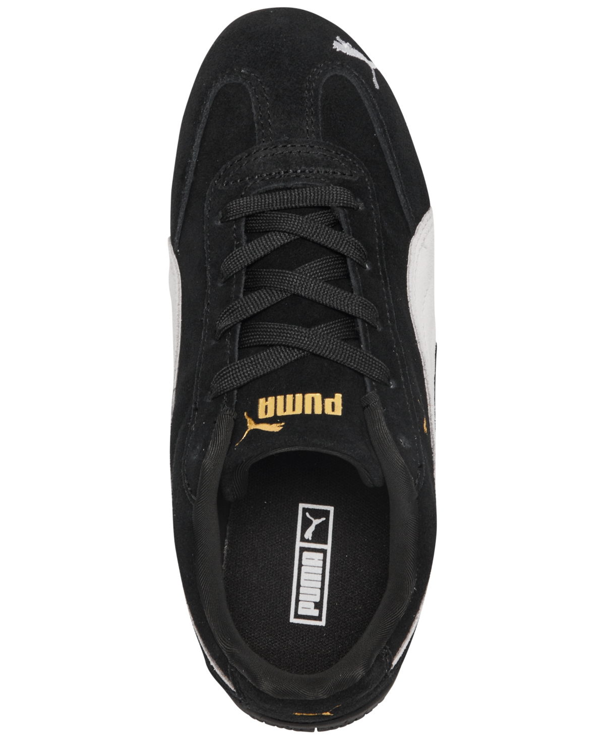 Shop Puma Little Kids' Speed Cat Og Casual Sneakers From Finish Line In Black Plaid