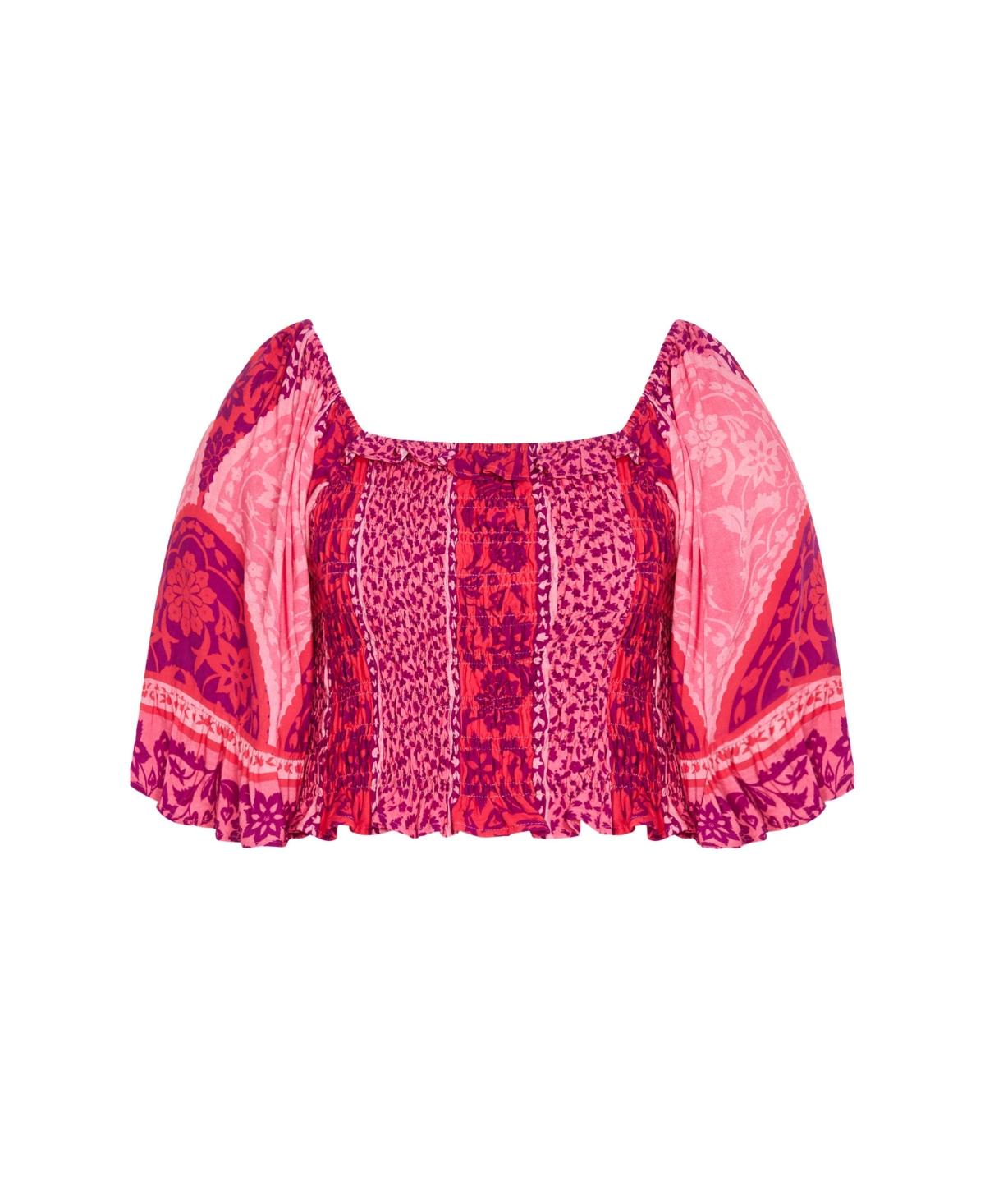 City Chic Plus Size Samara Print Top