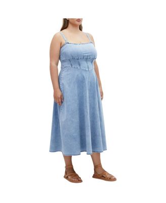Women's Denim Corset Dress