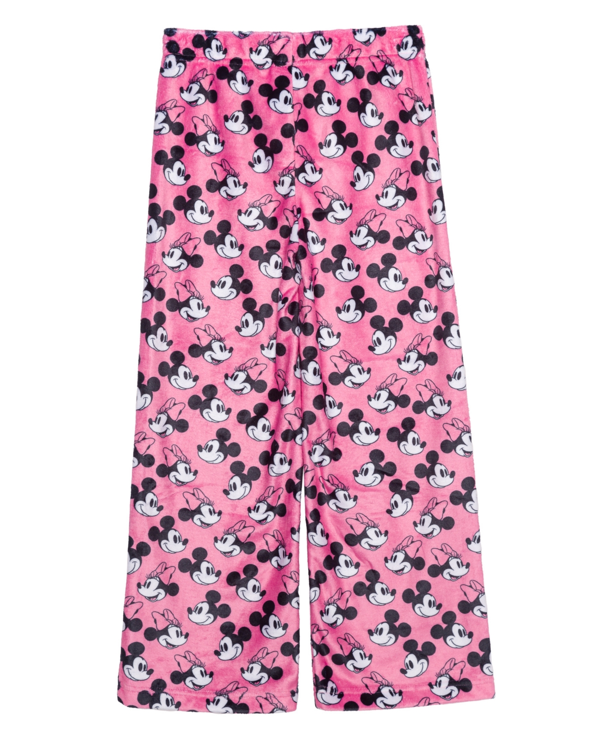 Disney Big Girls Mickey And Minnie Plush Lounge Pant In Red