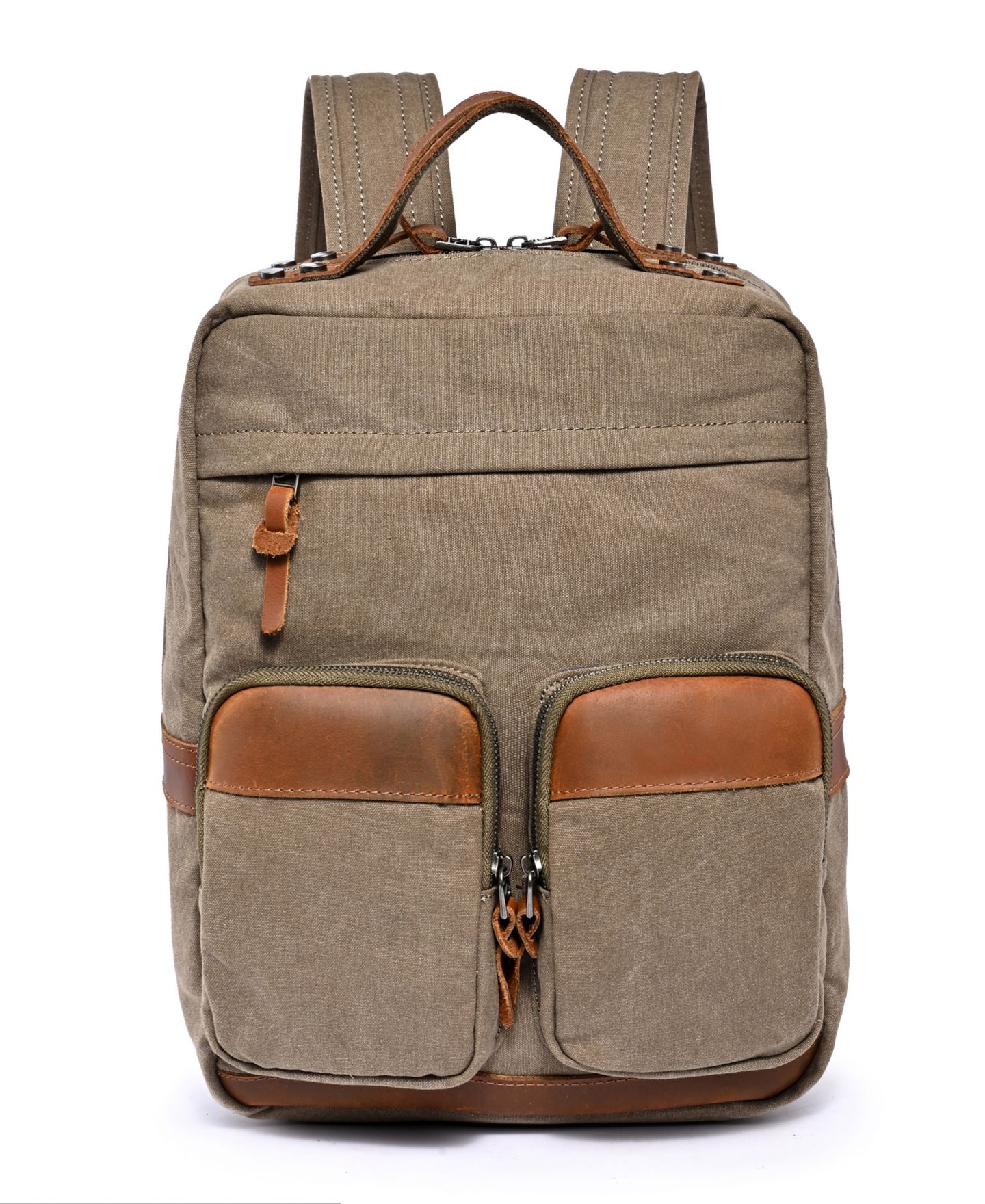 Рюкзак TSD BRAND Foothill Ranch Medium Canvas, цвет: Оливковый — фото 1