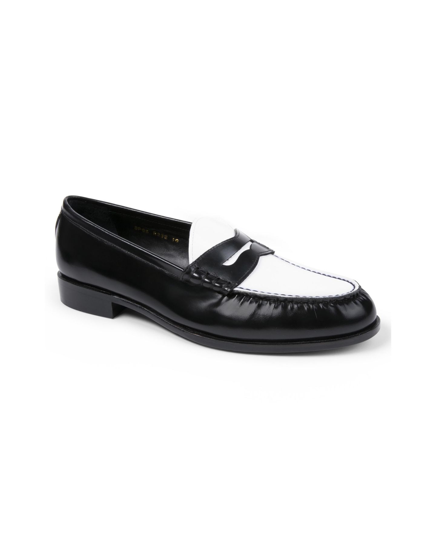 Мужские туфли Anthony Veer Como Penny Loafer, цвет: Чёрный белый — фото 1