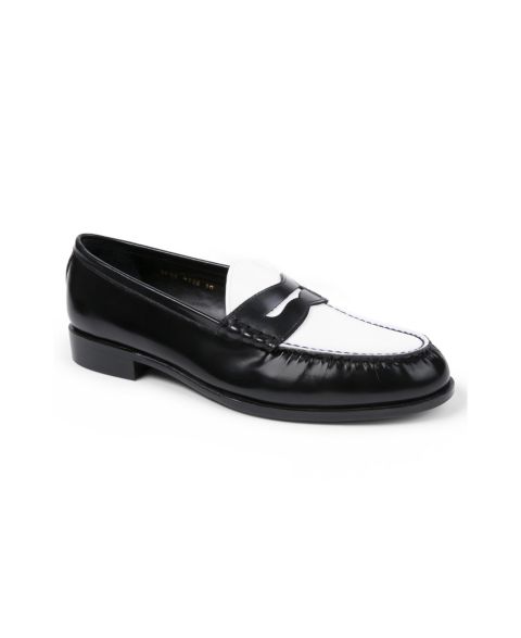 Мужские туфли Anthony Veer Como Penny Loafer, цвет: Чёрный белый