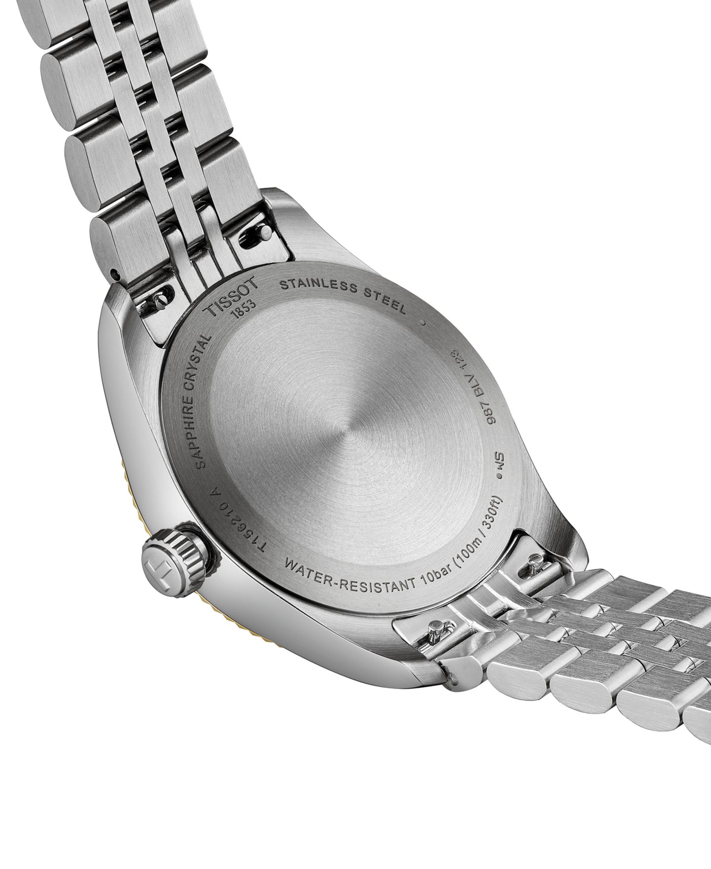 Женские часы Tissot Swiss Ballade Two-Tone Stainless Steel Bracelet Watch 34mm — фото 6