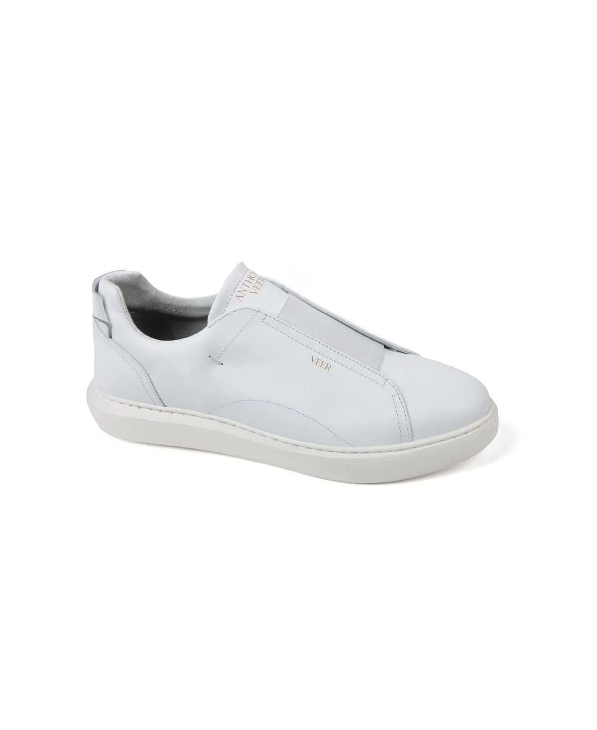 Anthony Veer Men's Lucas Lace Less Sneaker In White
