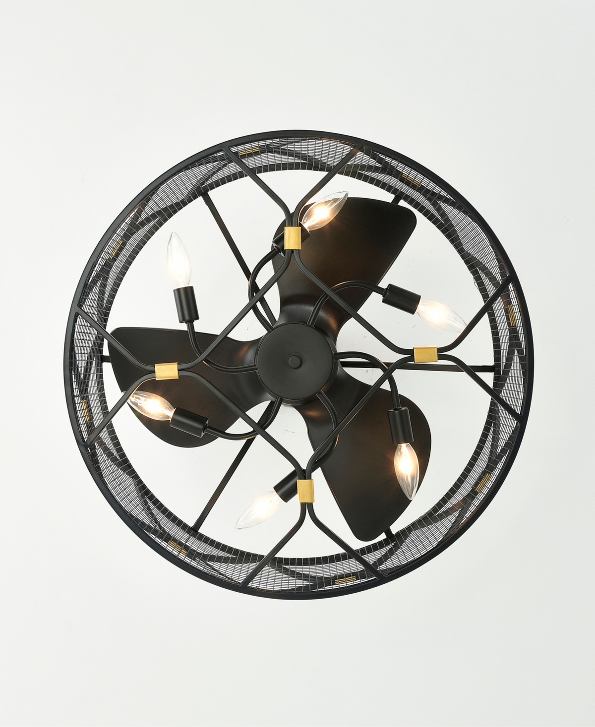 Home Accessories 24.3" Nelle Indoor Ceiling Fan With Light Kit And Remote In Black