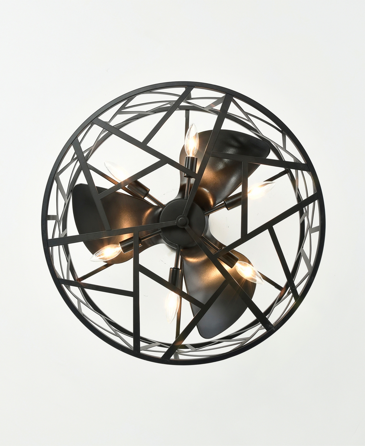 Home Accessories 24.4" Leyton Indoor Ceiling Fan With Light Kit And Remote In Black