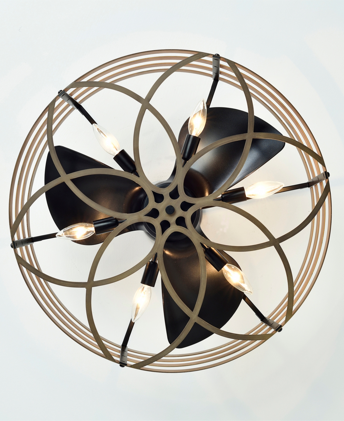 Home Accessories 24.6" Alaina Indoor Ceiling Fan With Light Kit And Remote In Black And Brown