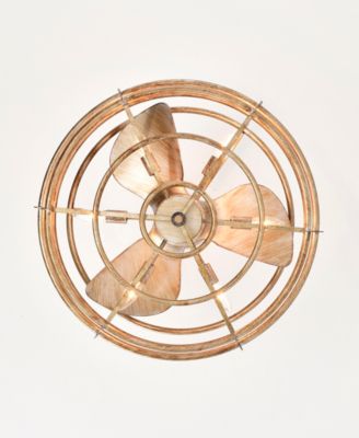 26" Baakir 6-Light Indoor Ceiling Fan with Light Kit and Remote