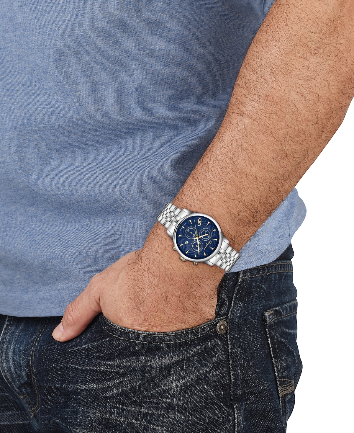 Ferragamo Men's Swiss Chronograph Duo Stainless Steel Bracelet Watch 42mm In Stainless