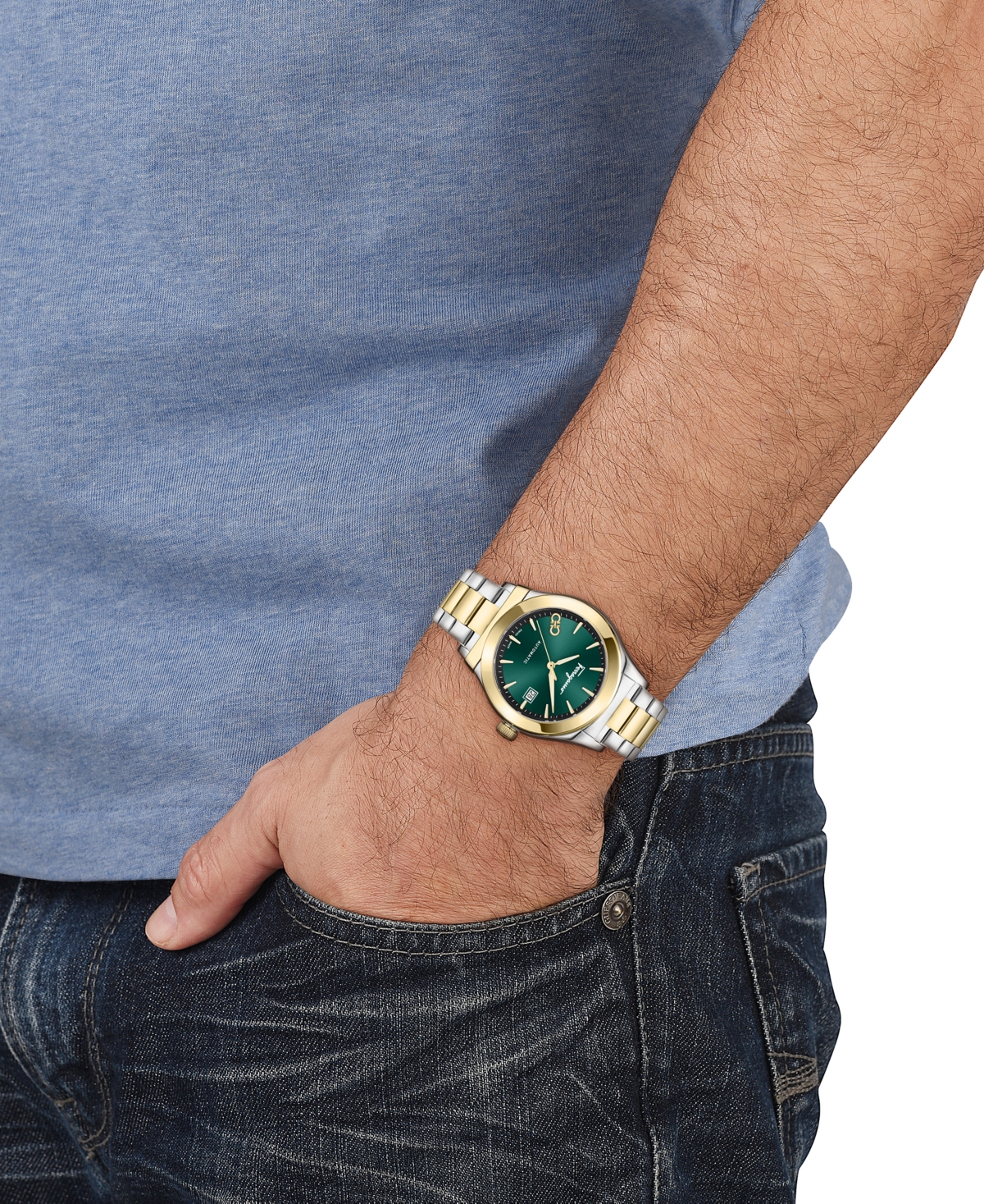 Ferragamo 1927 Watch, 42mm In Two Tone