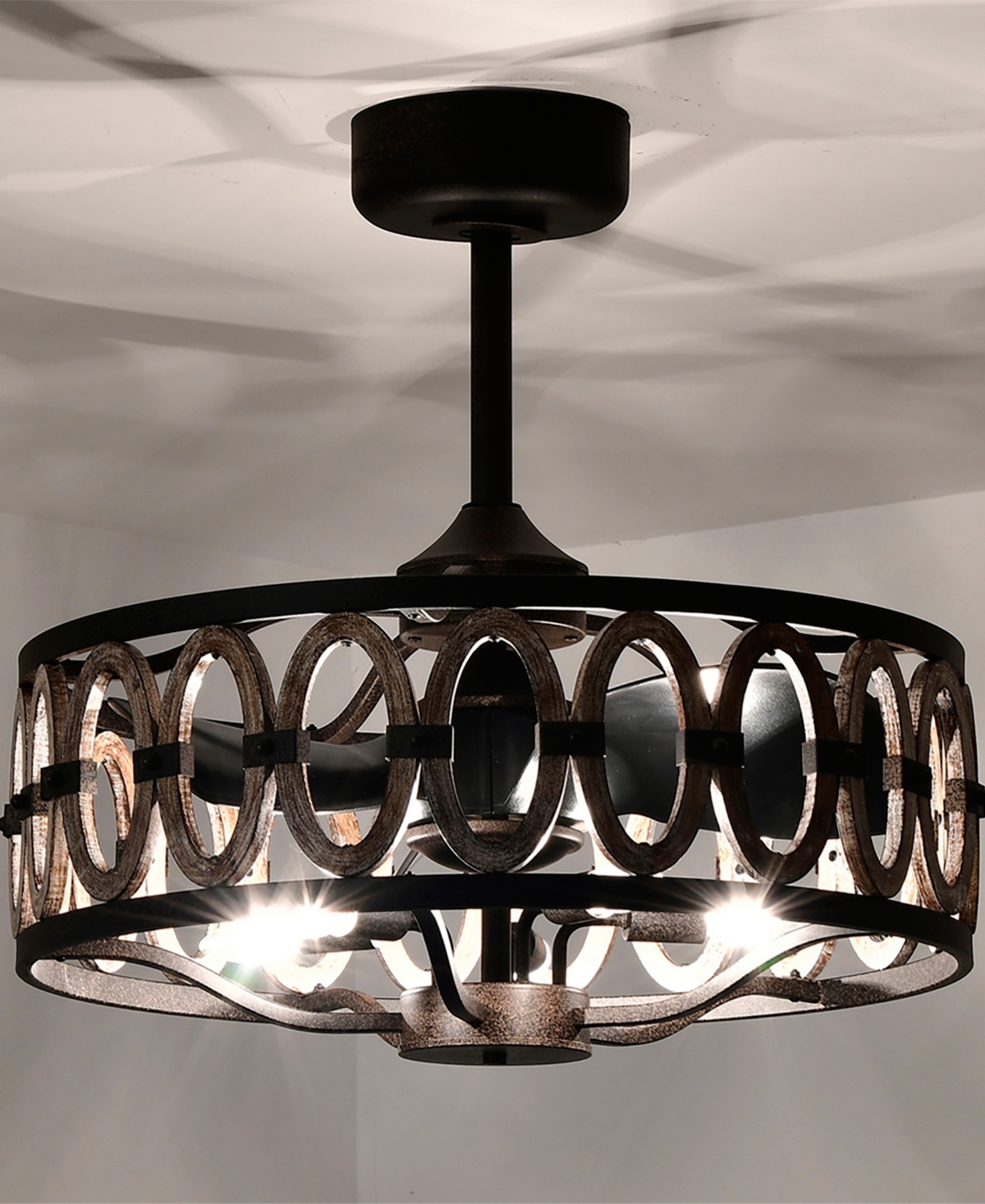 Home Accessories 24" Dalina 5-light Indoor Ceiling Fan With Light Kit And Remote In Oil Rubbed Matte Black
