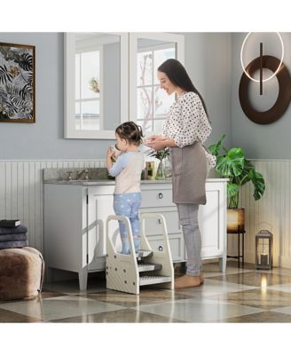 Toddler Tower, Adjustable 3 Step Kitchen Stool Helper for 2-5 Years