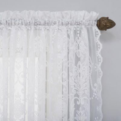 Ariella Floral Lace Sheer Rod Pocket Curtain Panel