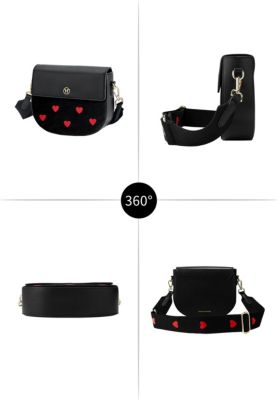 Embroidered Victoria Hyde Love heart Party Small Satchel Crossbody