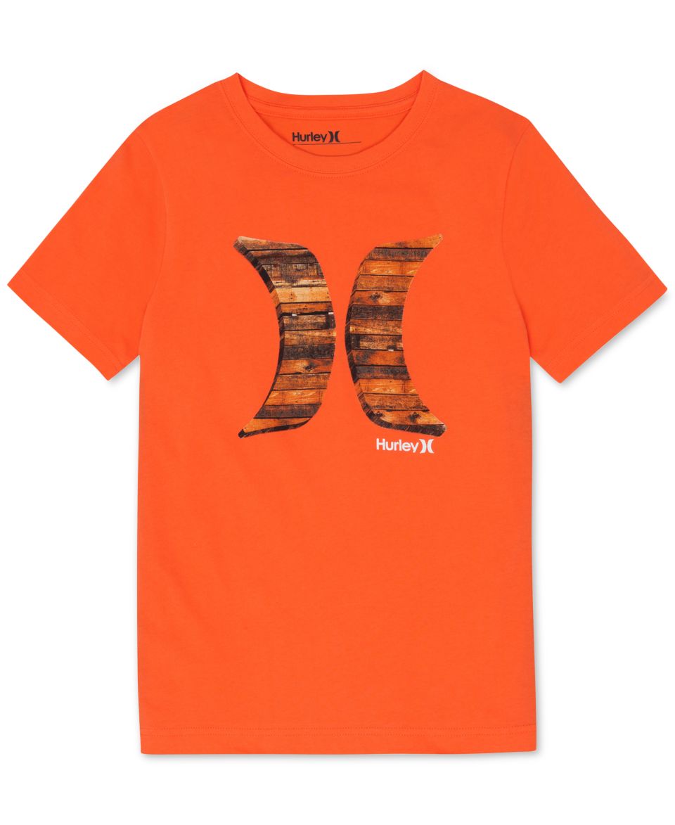 Hurley Little Boys Wood Block Logo T Shirt   Shirts & Tees   Kids