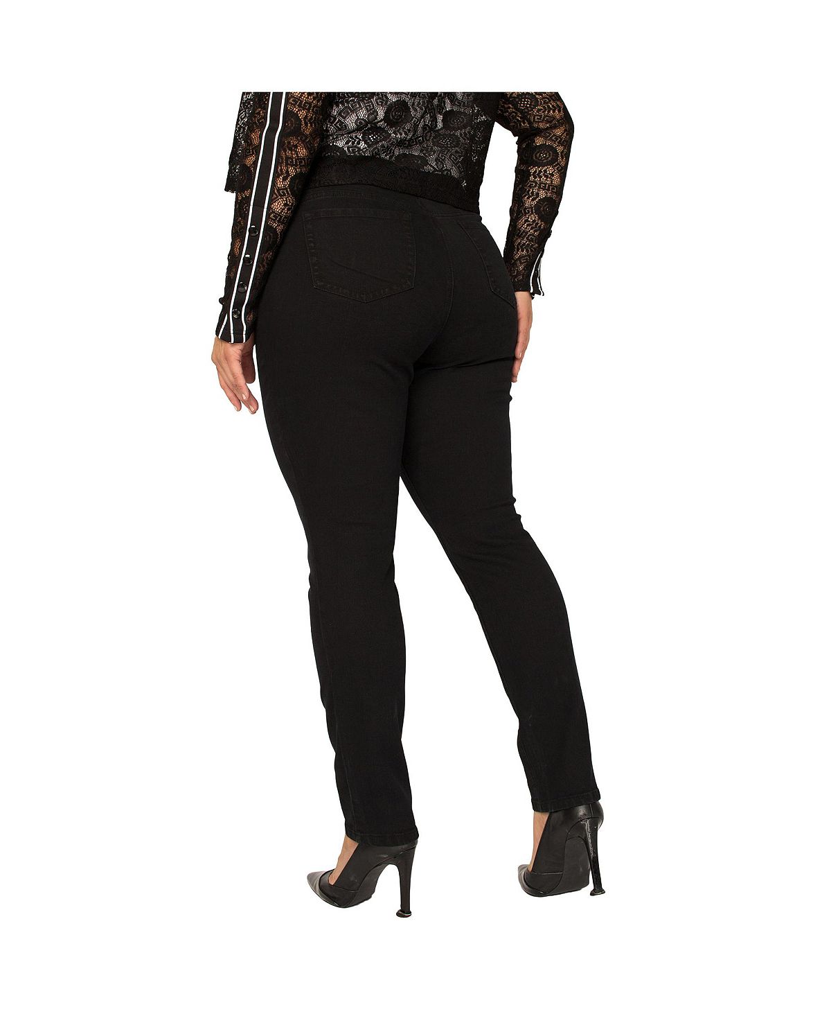 Standards & Practices Plus Size Basic 5-Pocket Style Skinny Jean view 2 — MAYCSS fashion products