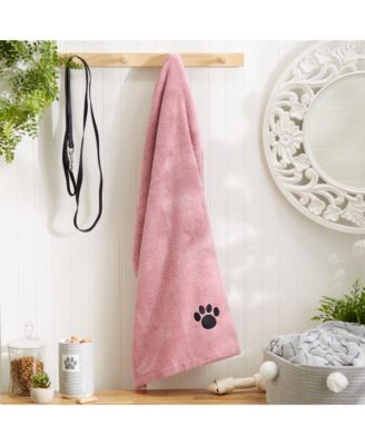 Pet Microfiber Towel Embroidered Paw Print 41x23.5-inch