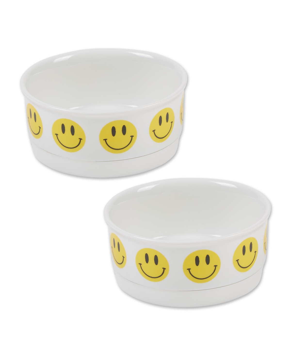 Smiley Face Pet Bowl Set/2 - Smiley face