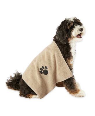 Microfiber Pet Towel Set 3 Piece Embroidered Paw Print