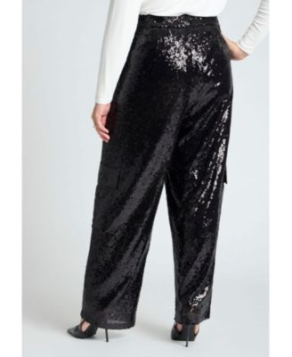 Women's Sequin Cargo Pant